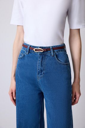 کمربند زرشکی زنانه چرم مصنوعی Touche Prive - کد 929127721