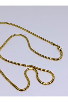 گردنبند استیل ( فولاد ) زرد زنانه استیل (فولاد) mama india alaçatı - کد 929130096