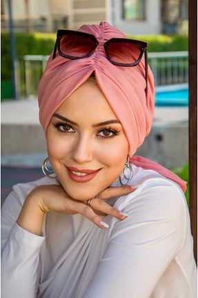 کلاه شنای حجاب صورتی زنانه Aişe Tesettür - کد 929156455