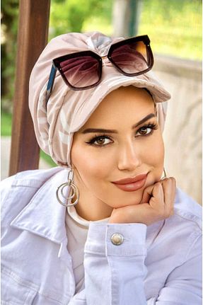 کلاه شنای حجاب نباتی زنانه Aişe Tesettür - کد 929257899