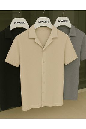 پیراهن نارنجی مردانه اسلیم فیت LC Waikiki - کد 929138062