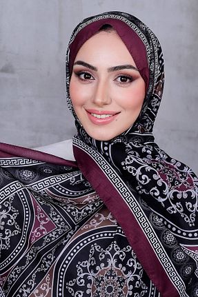 شال زرشکی زنانه پنبه پلی استر Golden Rose - کد 929155970