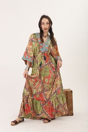 لباس نارنجی زنانه بافتنی Madame Lucid - کد 828450599