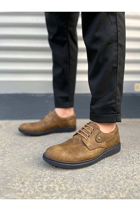 کفش کلاسیک قهوه ای مردانه چرم مصنوعی Joy Man - کد 929165294