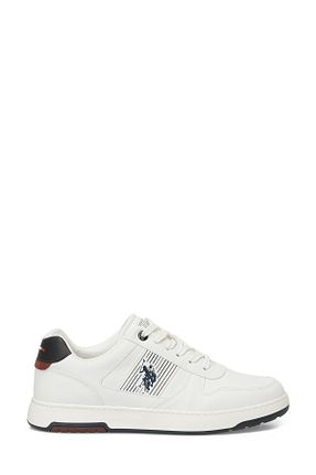 کفش اسنیکر سفید مردانه بند دار U.S. Polo Assn. - کد 896902896