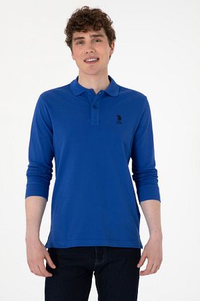 سوئیشرت آبی مردانه ساده U.S. Polo Assn. - کد 874834442
