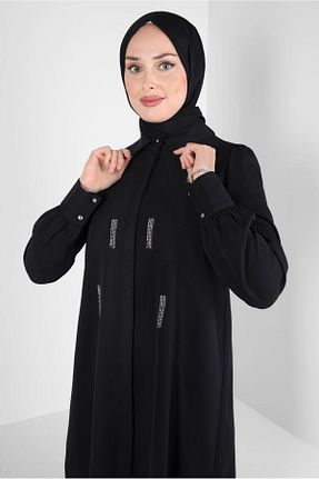 تونیک حجاب مشکی زنانه مخلوط پلی استر Alvina - کد 791023962