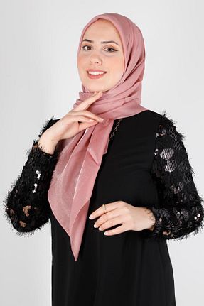 روسری صورتی پلی استر Alvina - کد 801702474