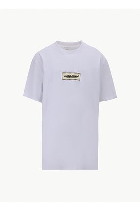 تیشرت سفید مردانه یقه دوچرخه Jack & Jones - کد 929168539