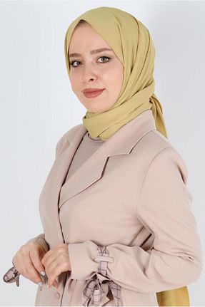 شال زرد زنانه پلی استر Alvina - کد 810186012