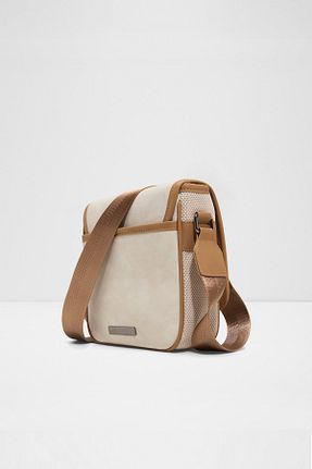کیف دوشی طوسی مردانه چرم مصنوعی Aldo - کد 929171231