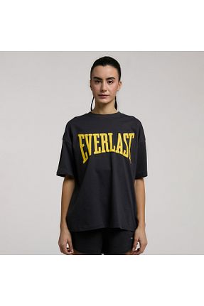 تیشرت اسپرت طوسی زنانه اورسایز Everlast - کد 921340829