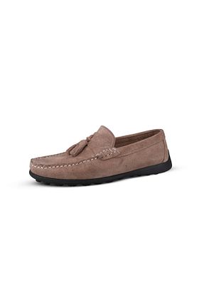 کفش کژوال بژ مردانه چرم خالص MP - کد 929186242