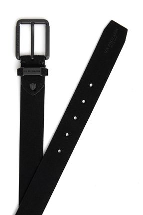 کمربند مشکی مردانه چرم مصنوعی U.S. Polo Assn. - کد 929208676