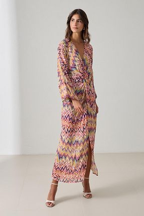لباس بنفش زنانه بافتنی Setre - کد 901895298