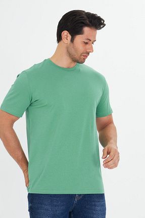 تیشرت سایز بزرگ سبز زنانه سایز بزرگ TRENDHİLL - کد 929224575