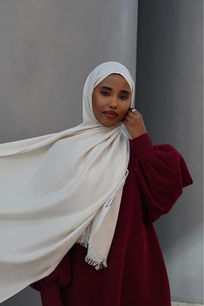 شال سفید زنانه Pull Scarfs - کد 929223146