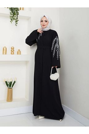 لباس مجلسی حجاب مشکی زنانه یقه دوچرخه EFSUN MODA - کد 898107985