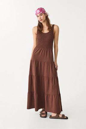 لباس قهوه ای زنانه بافتنی Stradivarius - کد 929231958