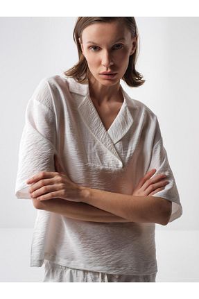 بلوز سفید زنانه ساده Xint - کد 925413101