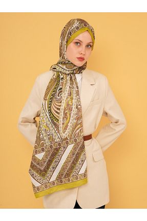 شال بژ زنانه پنبه ای LEİLA SCARF - کد 929228731