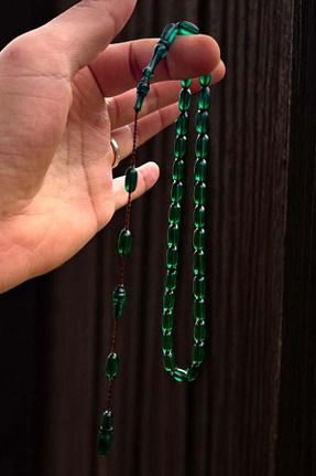 تسبیح سبز کهربا Atolyezone - کد 929234856