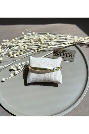 دستبند نقره طلائی زنانه 925 عیار Florister Silver - کد 929317583