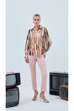 پیراهن نارنجی زنانه رگولار yakestore - کد 929227779