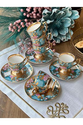 فنجان قهوه رنگی 6 نفره ROSSEV - کد 845757193