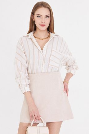 پیراهن بژ زنانه رگولار armonika - کد 929252611