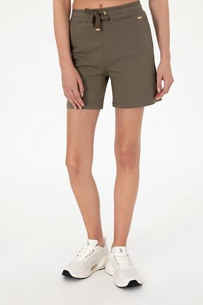 شلوارک و برمودا قهوه ای زنانه بافتنی U.S. Polo Assn. - کد 929265701