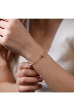 دستبند طلا طلائی زنانه 14 عیار Siena - کد 929443916