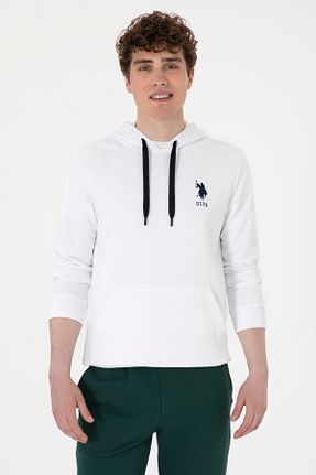 سوئیشرت سفید مردانه ساده U.S. Polo Assn. - کد 929264576