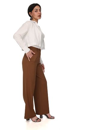 شلوار قهوه ای زنانه ویسکون lemontpiel - کد 929376281