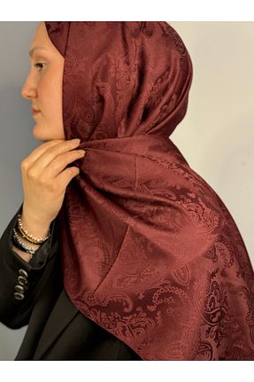شال زرشکی زنانه پنبه ای Twentytwo scarf - کد 929210685