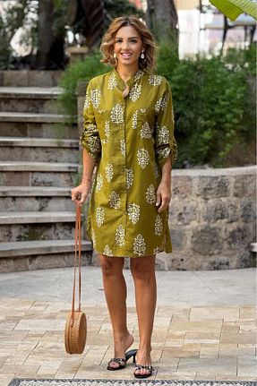 لباس سبز زنانه بافتنی Nevin Kaya Moda - کد 929277510