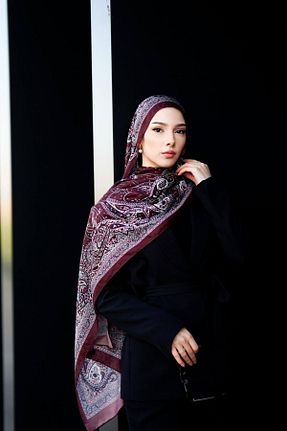 شال رنگی زنانه پنبه پلی استر İpekhan - کد 921619567