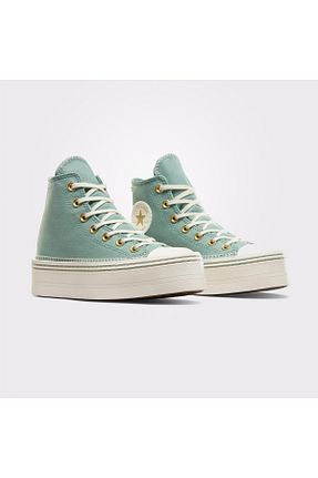 کفش اسنیکر طوسی زنانه بند دار Converse - کد 846555455