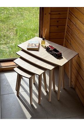 زیگون طوسی MDF DMDeco - کد 929300516