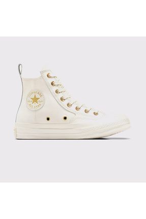 کفش اسنیکر بژ زنانه بند دار Converse - کد 864712172