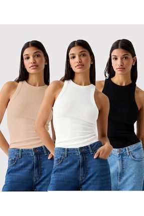 رکابی سفید زنانه یقه هالتر The Champ Clothing - کد 844032205