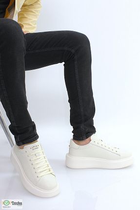 کفش کژوال بژ مردانه چرم خالص Lufian - کد 929301119