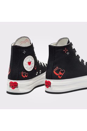 کفش اسنیکر مشکی بچه گانه بند دار Converse - کد 865415332
