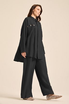 ست بالاتنه و پائین تنه حجاب مشکی زنانه رگولار Ceremony - کد 929296195