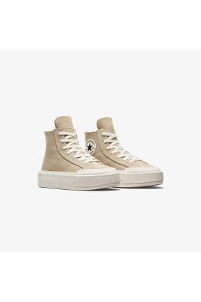 کفش اسنیکر بژ زنانه بند دار Converse - کد 865338690