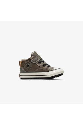 بوت / نیم بوت قهوه ای بچه گانه پاشنه تخت Converse - کد 920071100