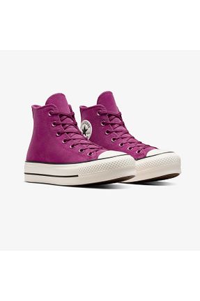 کفش اسنیکر صورتی زنانه بند دار Converse - کد 929298765