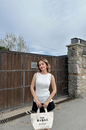 بلوز سفید زنانه رگولار mylove - کد 929295829