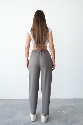 شلوار کرمگن قهوه ای زنانه رگولار Behind Look - کد 925939091