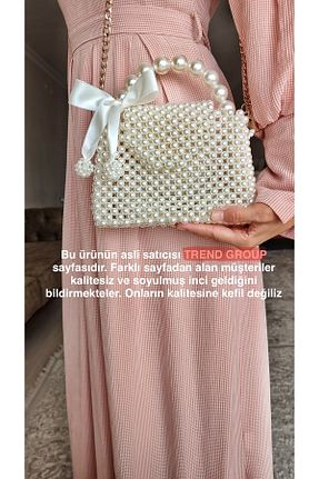کیف مجلسی بژ زنانه ÇANTA - کد 837704709